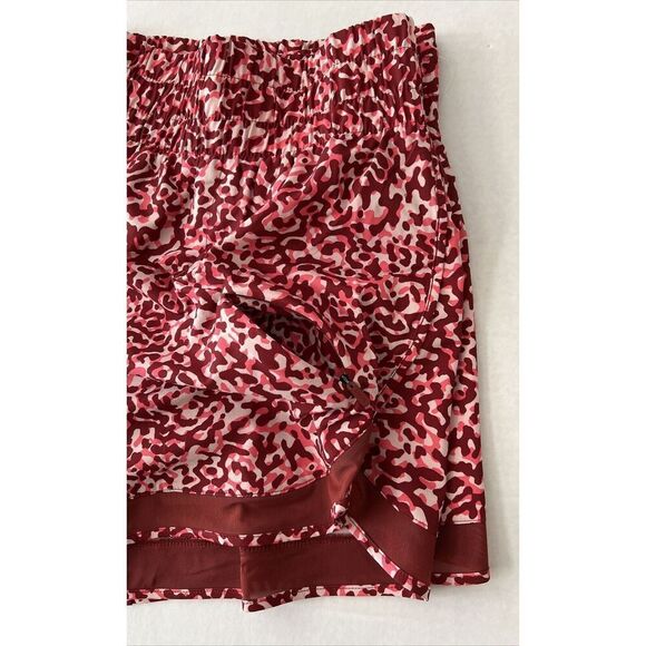 Athleta High Rise Mesh Racer Run 3" Short Sz Large Zip Pocket NEW! - Picture 11 of 16